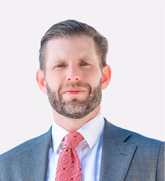 Portrait of Eric Trump, Co-Founder & Chief Strategy Officer at American Bitcoin